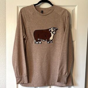Hereford Graphic long-sleeve blouse